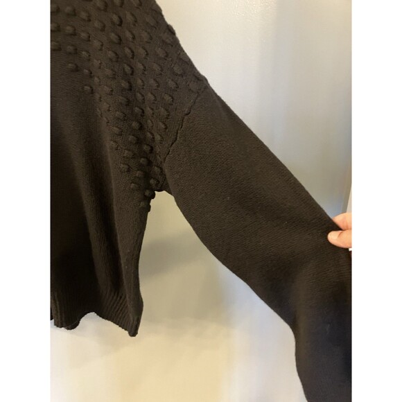 Sonoma Goods for Life Turtleneck Sweater Black Popcorn Stitch Size L NWOT - Picture 6 of 8